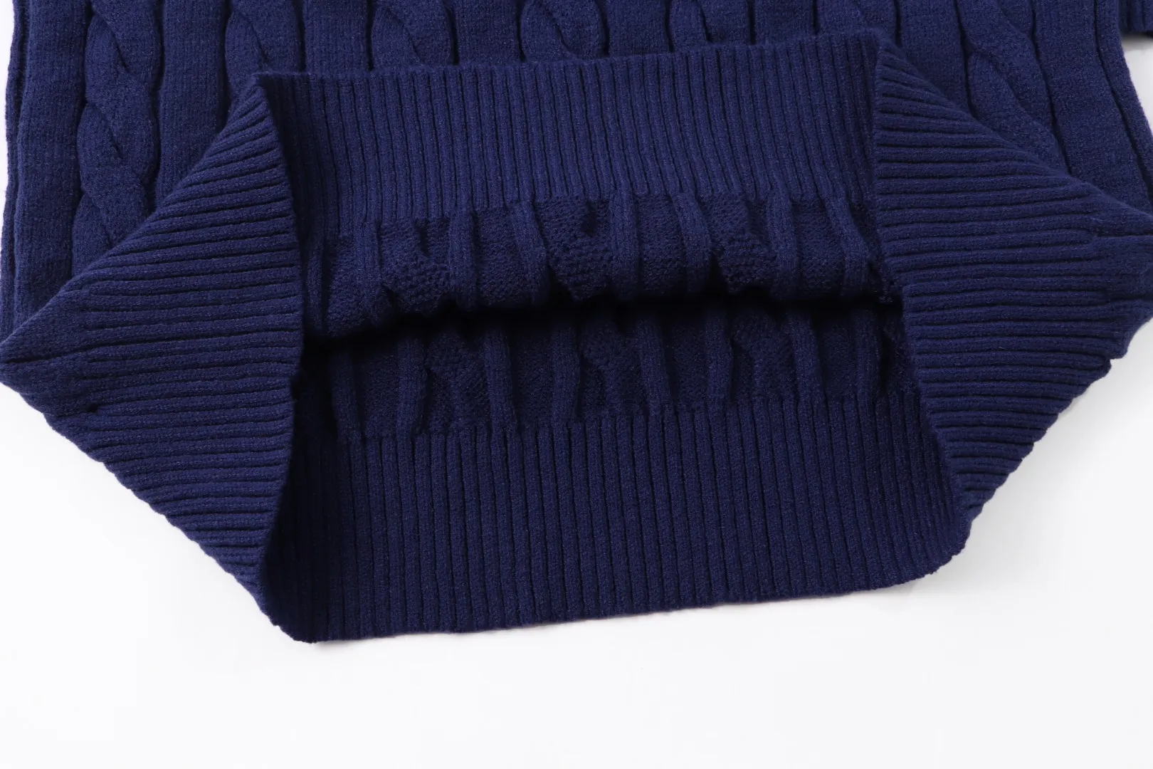 P230 RALPH LAUREN Ralph Lauren seven-color classic small label embroidered stand-collar long-sleeved half-zip knitted sweater tops for men and women seven colors Color: black white gray royal blue pink sky blue khaki code number: S M L XL material: cotton